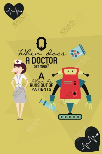 可爱护士与机器人