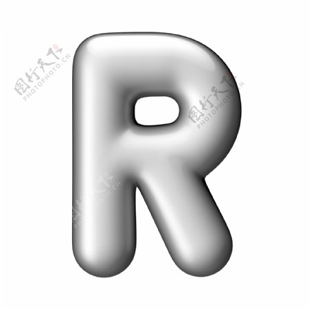 立体字母R图片