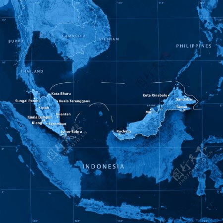印度尼西亚地图图片