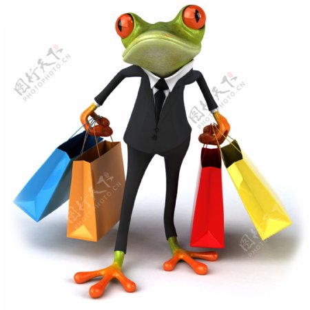 青蛙购物图片