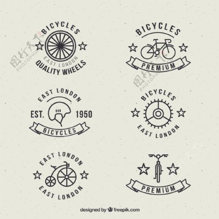 直线式自行车徽章