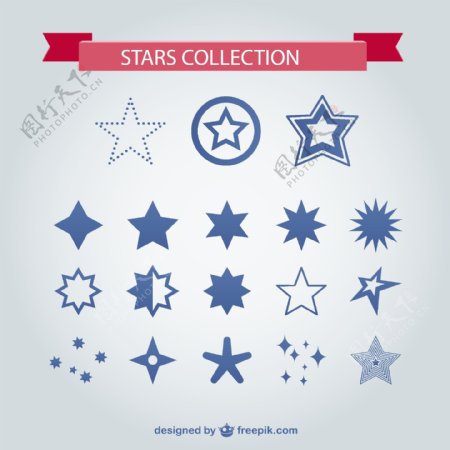 蓝色的星星收集