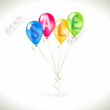 彩色气球销售背景