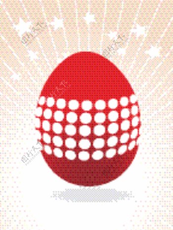 白色圆点为复活节红蛋
