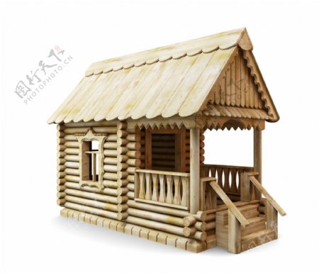 小木屋房子图片