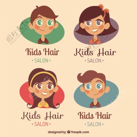 儿童美发店标识收藏