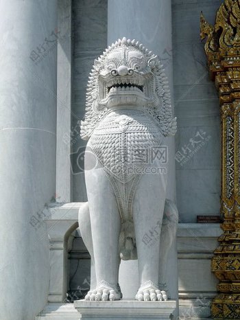 泰国的狮子雕塑