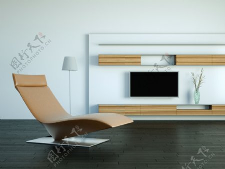 木质躺椅客厅设计图片