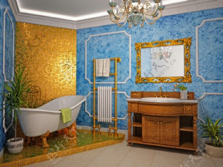 现代豪华浴室装修设计图片