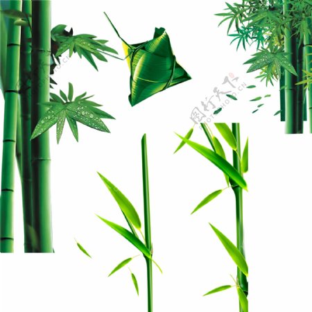 绿色竹子粽子