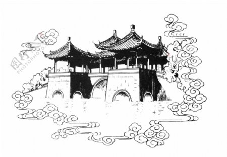 五亭桥扬州瘦西湖畔吉祥图案传统图案13