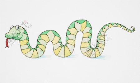 可爱卡通蛇插画图片