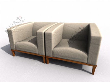 室内家具之沙发0863D模型