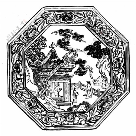 装饰图案元明时代图案中国传统图案680