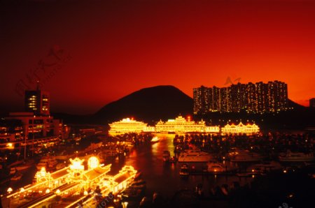 香港城市夜景风光图片