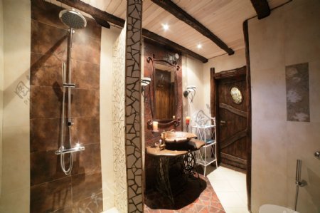 复古风格浴室设计图片