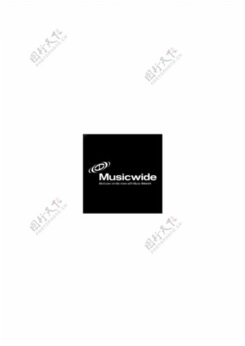 Musicwidelogo设计欣赏MusicwideCD唱片标志下载标志设计欣赏
