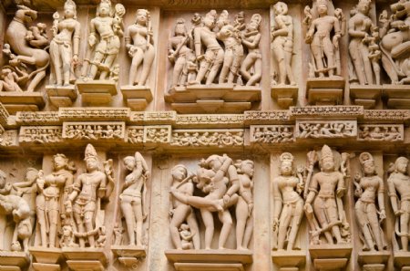 印度雕刻人物建筑图片