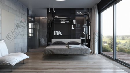 创意卧室大床设计图