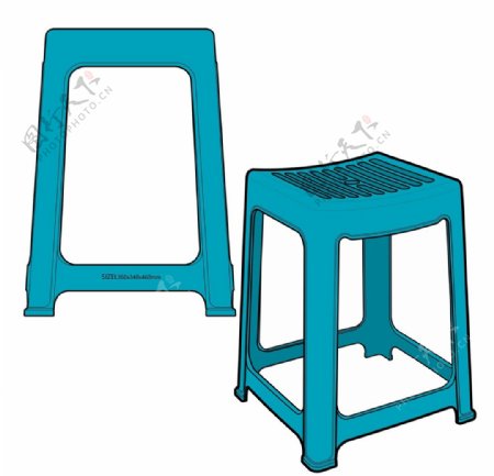 塑料高凳排骨凳空调凳