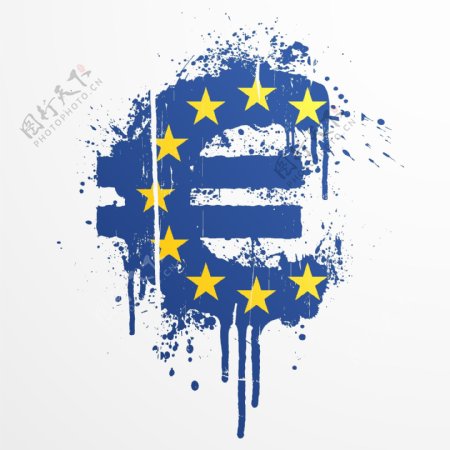 欧盟国家旗帜矢量图