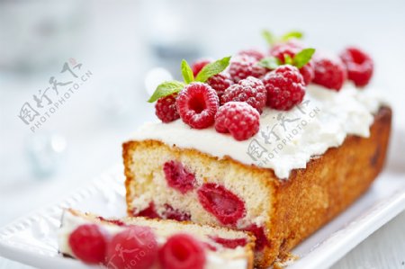 水果蛋糕食物图片