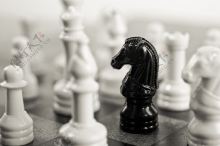 国际象棋棋盘棋子高清图片