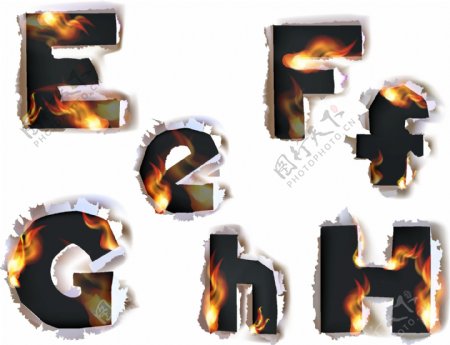 燃烧的字母