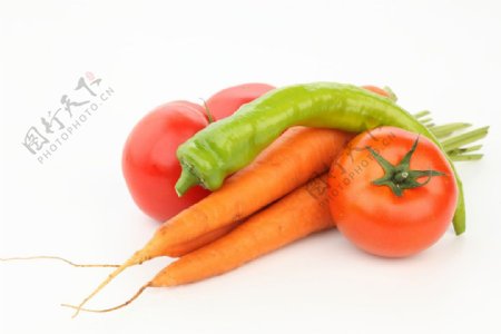 胡萝卜和西红柿图片