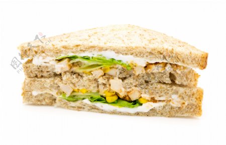 玉米蔬菜三明治图片