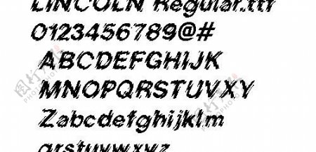 LINCOLN像素字体
