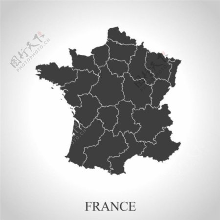 法国国家地图图片