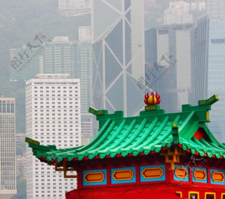 香港的旧塔摩天大楼