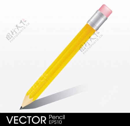 黄色矢量铅笔