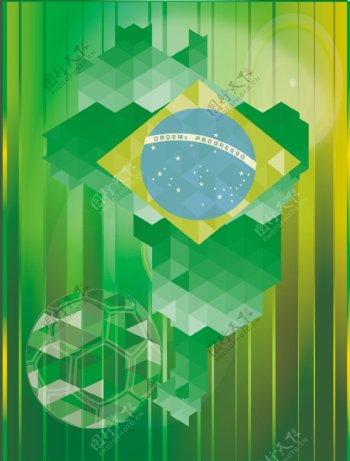 巴西世界杯海报背景