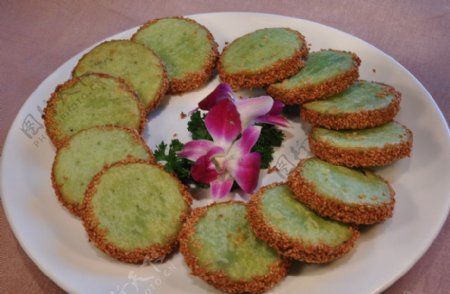 绿茶芋饼图片