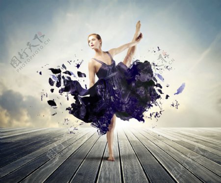 跳芭蕾舞的美女图片