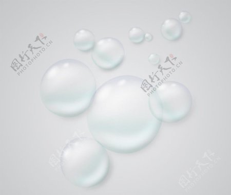 创意白色气泡设计矢量素材