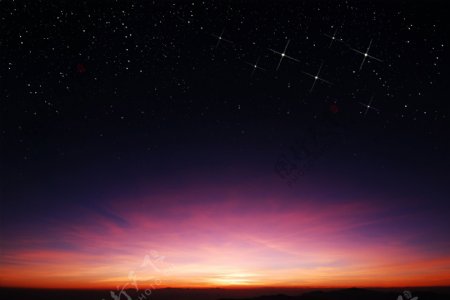 漂亮的夜空景色图片