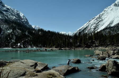 美丽的西藏然乌湖图片