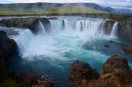 冰岛大瀑布高清图片