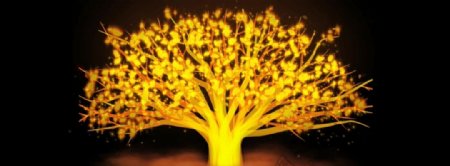 金色粒子树