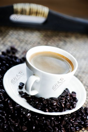 咖啡豆与咖啡摄影