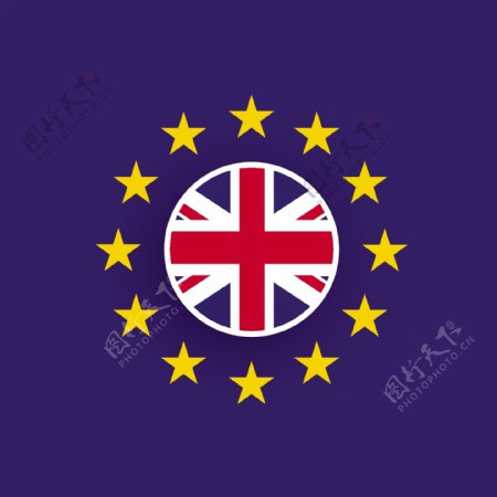 欧盟国旗内的英国国旗