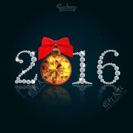 闪亮闪亮的2016新年快乐标语