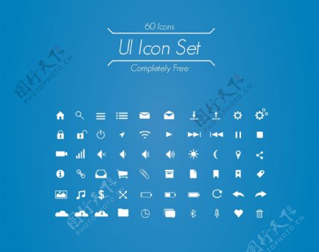 60个手机常用的UIICON小图标下载