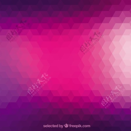 紫色和粉色色调的几何背景