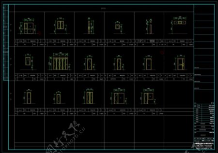 门窗图纸