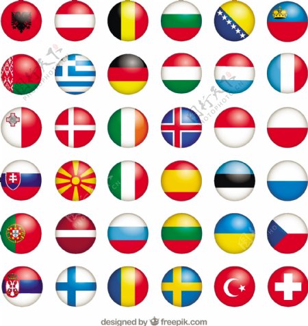 欧洲的旗帜收藏