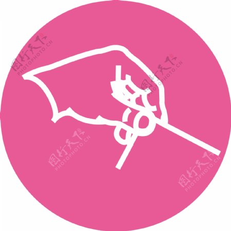 粉色背景图形图标